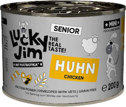Lucky Jim Nasses Hundefutter Für Ältere Hunde Mit Huhn, Lachs Und Karotte 200gr Lucky Jim Nasses Hundefutter Für Ältere Hunde Mit Huhn, Lachs Und Karotte 200gr