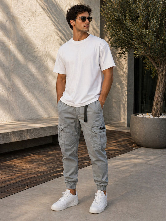 Double Παντελόνι Cargo Steeple Grey