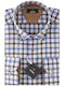 Long Sleeve Shirt Regular Fit Checked Sky Blue