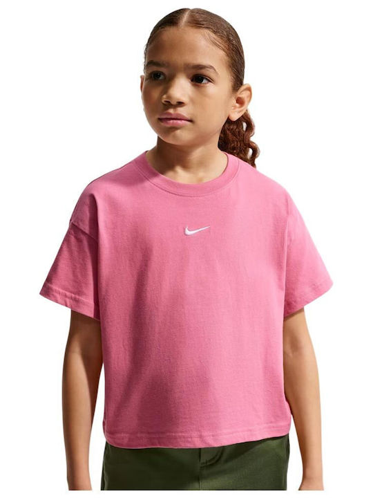 Nike Παιδικό T-shirt Ροζ Sportswear