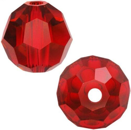 Acryl Polyhedral Perlen Rote 16mm 10Stück 20-08