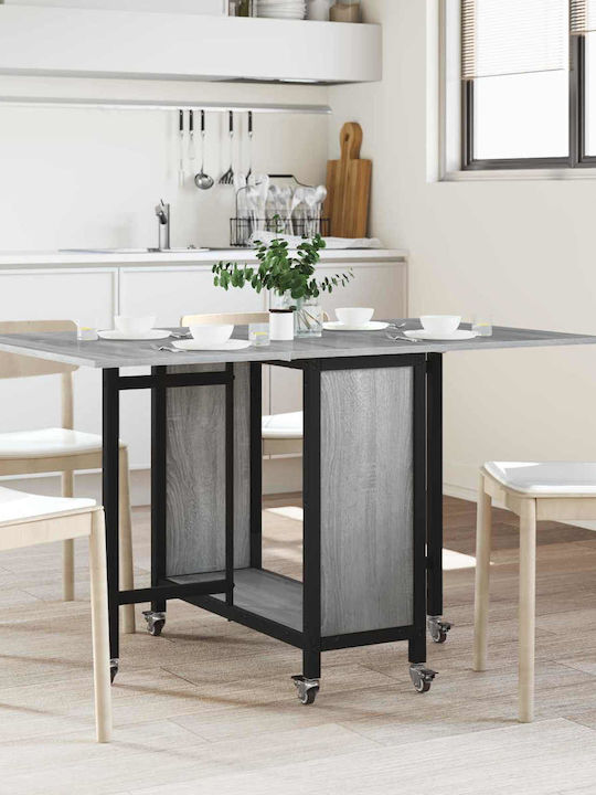 Masa De Dining Din Lemn Gri 130x80x76.5 cm