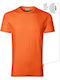 Rimeck Men's Promotional Short Sleeve T-Shirt In Orange Colour