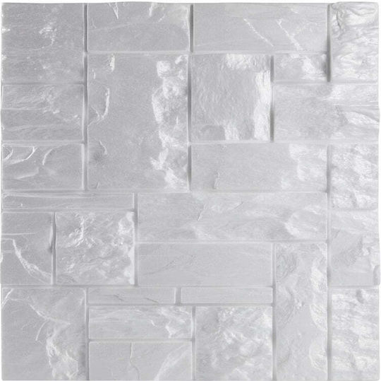 3D Стенен Панел Пяна Сив 50x50см