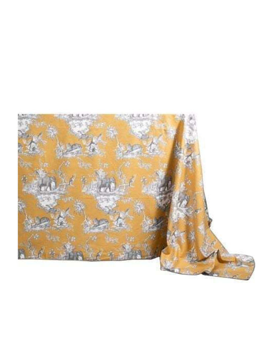 Cotton Tablecloth Filo Tdj Mumbay Zucca Chiaia Zucca 170x310cm