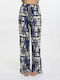 Women's Crepe Pantaloons Blue