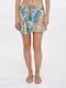 Damen-Shorts Türkis/Beige