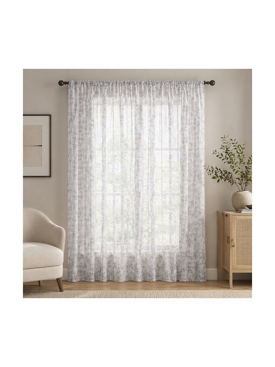 Galifas Κουρτίνα με Τρέσα Flora Mist 270x280εκ.
