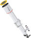 Телескоп Bresser Messier Ar-127l/1200 Hexafoc Ota Рефрактор 254x Оптично Увеличение 127mm Диаметър На Лещата 1200mm Фокусно Разстояние Бял