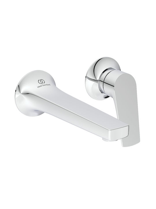 Ideal Standard Ldv Built-in Battery Mixer for Bathroom Sink Silver
