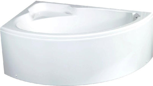 Sanitec Λυδια 01-01-00541 Γωνιακή Μπανιέρα Αριστερής Τοποθέτησης Ακρυλική 140x90cm