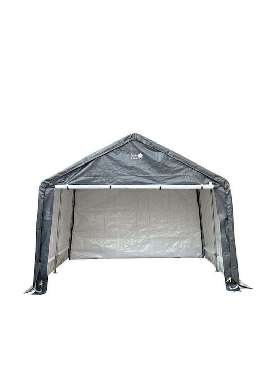 Saska Garden Πτυσσόμενο Κιόσκι Κήπου Γκρι 3.65x3.65m