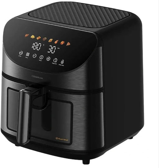 Deerma Air Fryer με Διπλό Αποσπώμενο Κάδο 8lt Μαύρο DEM-KZ150W