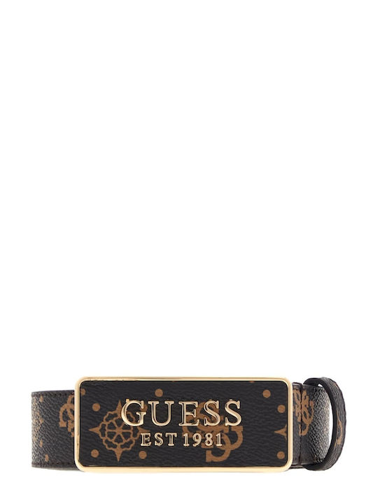 Guess Γυναικεία Ζώνη Καφέ