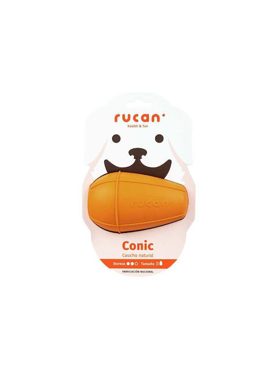 Rucan Hundespielzeug aus Gummi Groß / Mittel Orange 1Stück