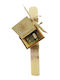 Easter Candle Wooden Music Box Edelweiss Natural