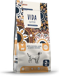 Vida Super 12kg Dry Food for Adult Large Breed Dogs with Chicken, Lamb, Rice, Pumpkin and Apple