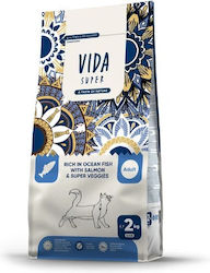 Vida Super Dry Food for Adult Cats with Fish / Salmon / Corn / Chicken / Rice / Pumpkin / Apple 2kg Vida Super Dry Food for Adult Cats with Fish / Salmon / Corn / Chicken / Rice / Pumpkin / Apple 2kg