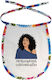 Koupakoupa I'm Not Bad Waterproof Baby Bib Made of 100% Cotton with Lace Band Colored