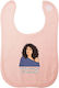 Koupakoupa I Am Not Bad Fabric Baby Bib with Hoop & Loop Fastener Pink