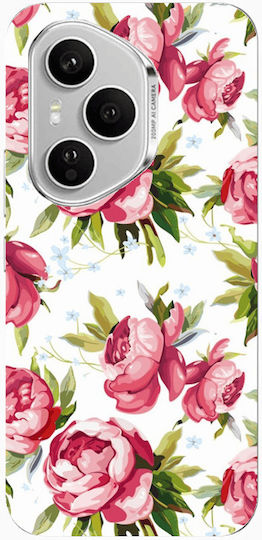 Honor Magic 400 Pro Pink Roses Transparent Silicone Tpu Θήκη