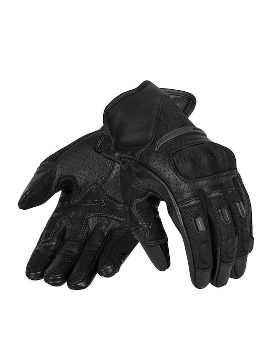 Seca Axis Men's Leather Motorcycle Gloves Black...
