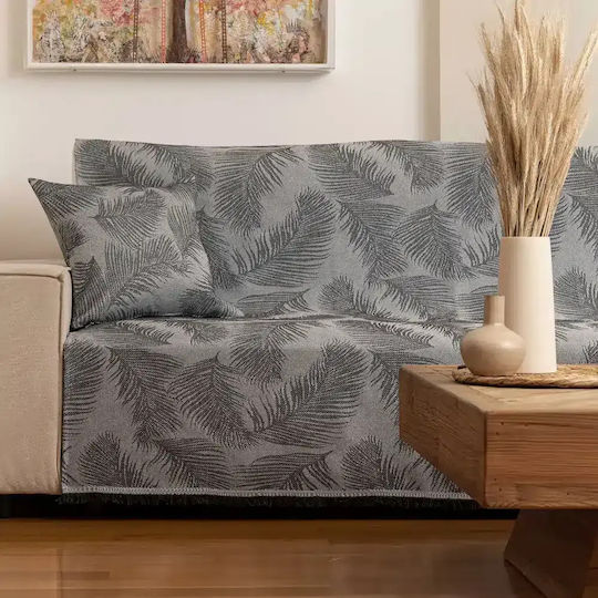 Borea Phoenix Sesselüberwurf 180x180cm Anthrazit