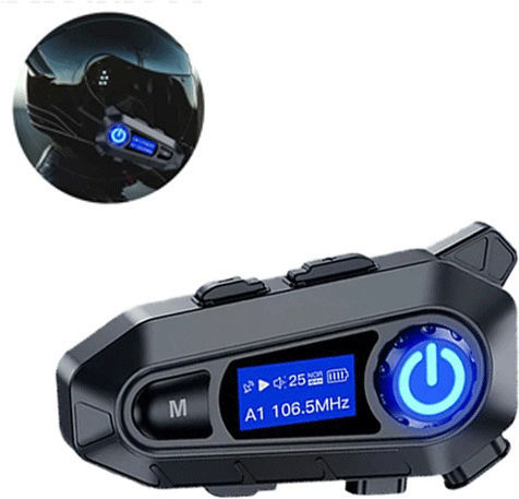 Hengjiang A1 Einzelne Gegensprechanlage für Motorradhelm mit Bluetooth