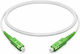 Jager Fo Sc Apc Patchcord Λευκο G657a2 3mm Lszh 15 Μετρα Fo-7080/15m
