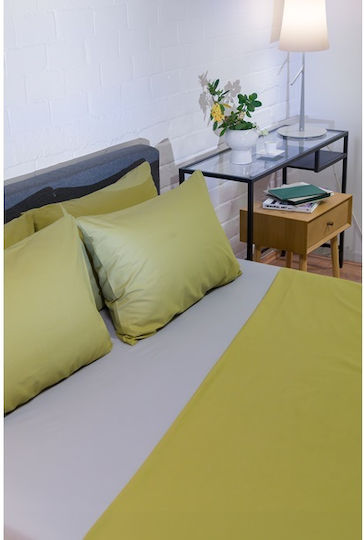 Viokarpet Подредба Чаршафи Naf Naf Hue Willow-ghost Сив Подредба Чаршафи King Size
