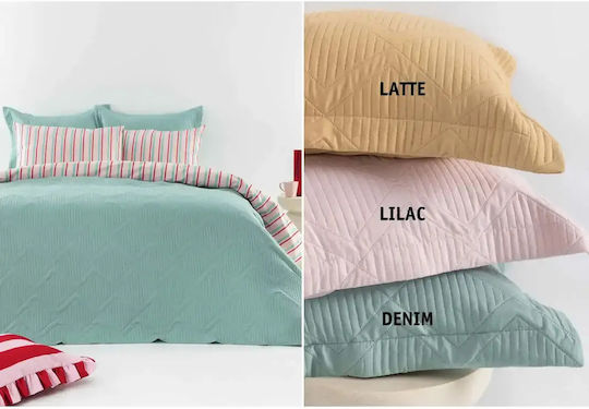 Palamaiki Sam Σετ Κουβερλί King Size Microfiber Lilac 260x240cm 3τμχ