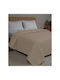 Adam Home Dot Κουβερλί Μονό Microfiber Beige 160x240cm