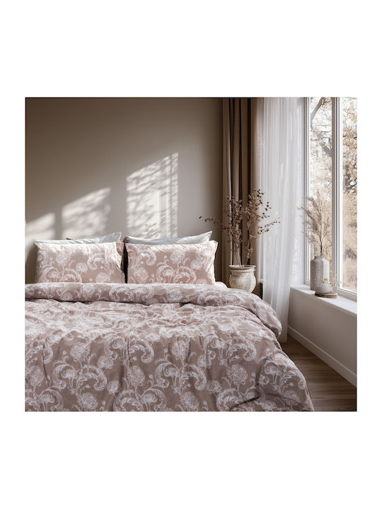 Lino Home Cotton Duvet Cover Set 230x250cm Supe...