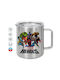 Koupakoupa Marvel Heroes Метална Чаша с Капак Кафява 300ml