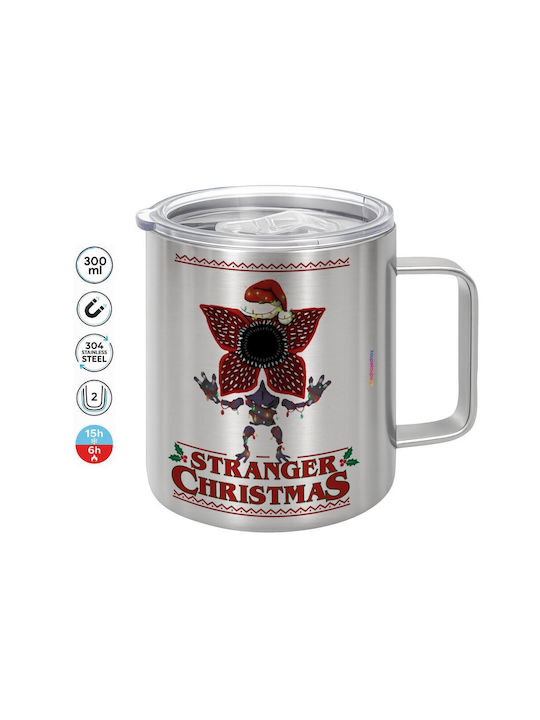 Koupakoupa Metallic Mug with Lid Brown 300ml