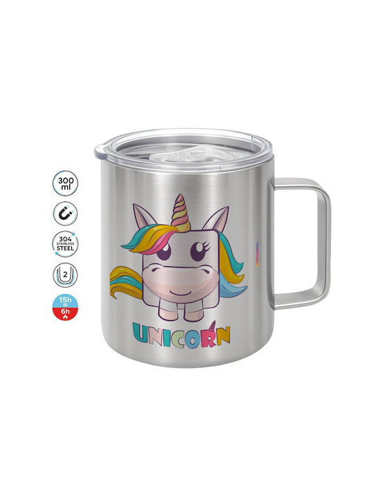 Koupakoupa Unicorns Cube Cană Metalică Cu Capac...