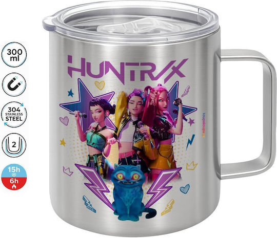 Koupakoupa Huntrix K-pop Series Metallic Mug with Lid Brown 300ml