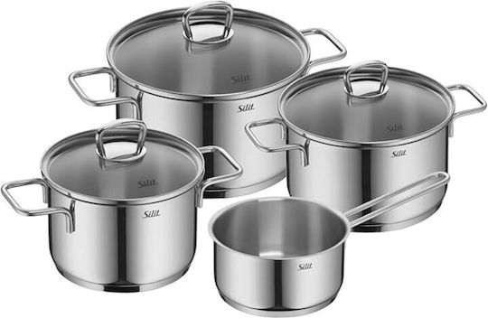 WMF Silit Alicante Pots Set Made of Stainless Steel 4 Pieces