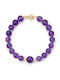 Bracelet 14K Gold Elements Amethyst B1252349