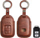 Leather Car Key Case Honda 2 Buttons