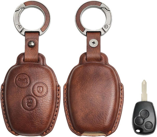Husă Din Piele Pentru Cheie Auto Renault-Dacia 3 Butoane