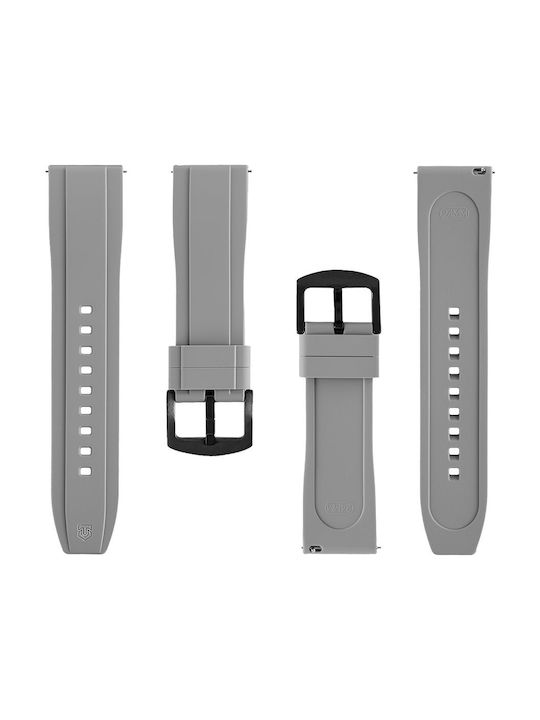 Tactical Quick Release Кайш Силиконов Сив (24mm)