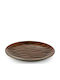 Espiel Chestnut Servierplatte Untiefe aus Melamin Braune 23cm 6 Stück