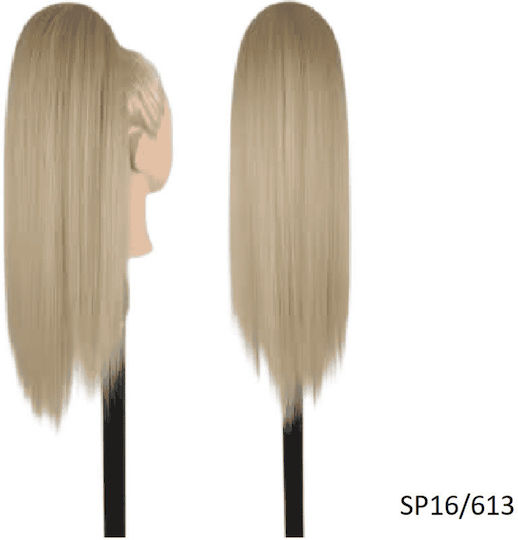 Ponytail Synthetic Hair Kanekalon High Quality Weft Comb Straight Dark Blonde 50cm