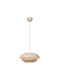 Lucide Lightning Younes Κρεμαστό Φωτιστικό Μπεζ 40x40εκ.