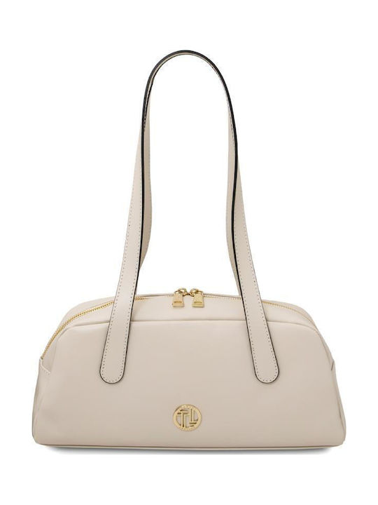 Tuscany Leather Beige Leather Women's Shoulder Bag