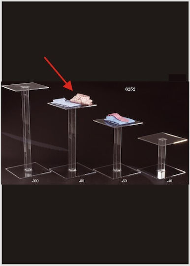 Τραπεζάκι Βιτρίνας Βάση Plexiglass 40x40x80cm 165.031.0137.11