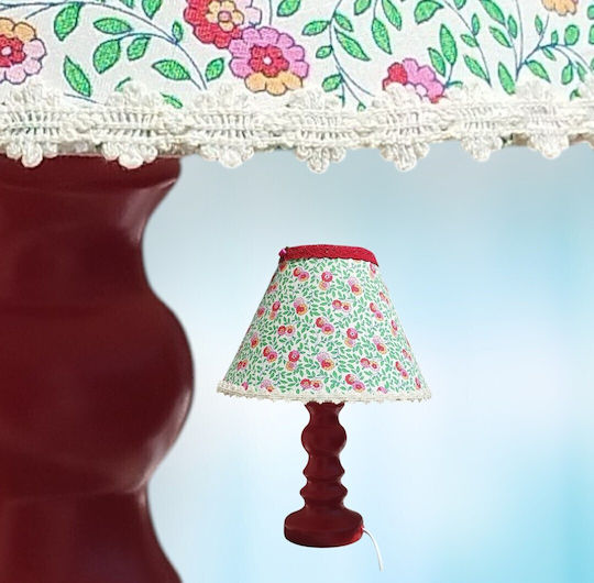 Tischlampe Flower & Lace Maße 30*25*10 E27 Keramik Basis