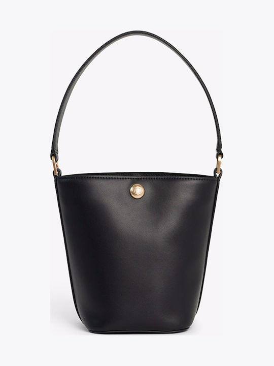 Lacoste Lacoste Damen Leder Schultertasche Schwarz