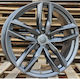 Audi Style 1196 8x18 5x112 Et39/45 Gun Metal Face Machined